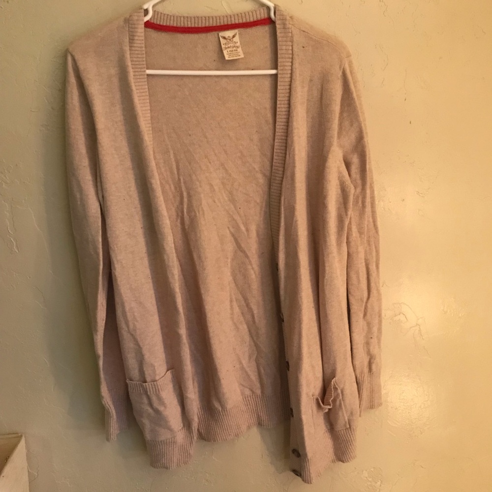 Tan cardigan